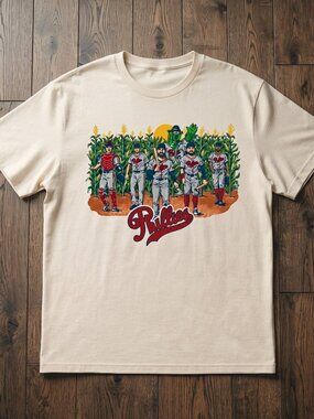 Philadelphia Phillies Field of Dreams Graphic Tee Cream Baseball T-Shirt